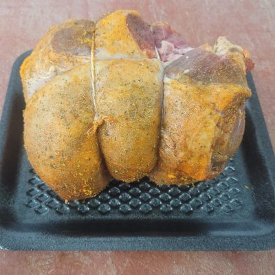 Boned and Rolled Leg of lamb in Mint glaze